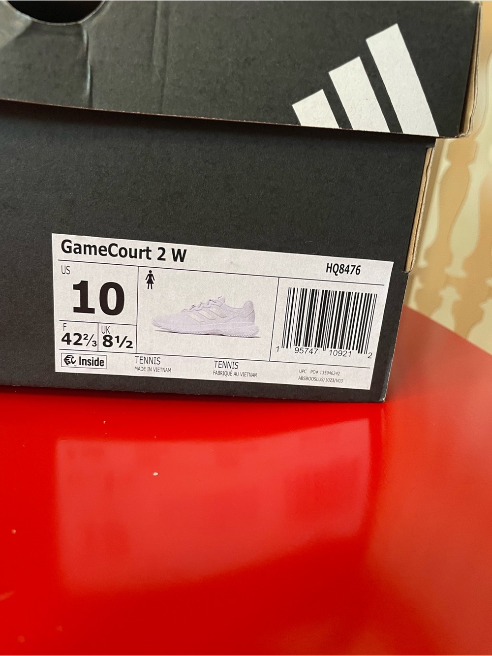 Brand New Adidas Women’s Gamecourt 2 Tennis Shoes - Picture 8 of 10